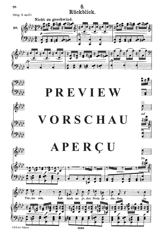Product gallery: Page 2 of 5 Rückblick D.911-8 (Winterreise), , Medium Voice and Piano