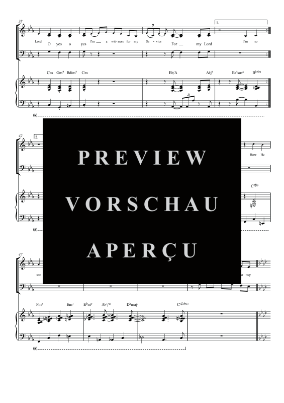 gallery: I´m a Witness, , Gemischter Chor SAM/Solo opt. und Klavier