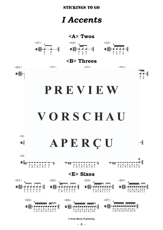 gallery: Stickings to go - Warm-up for Drums, , Percussion