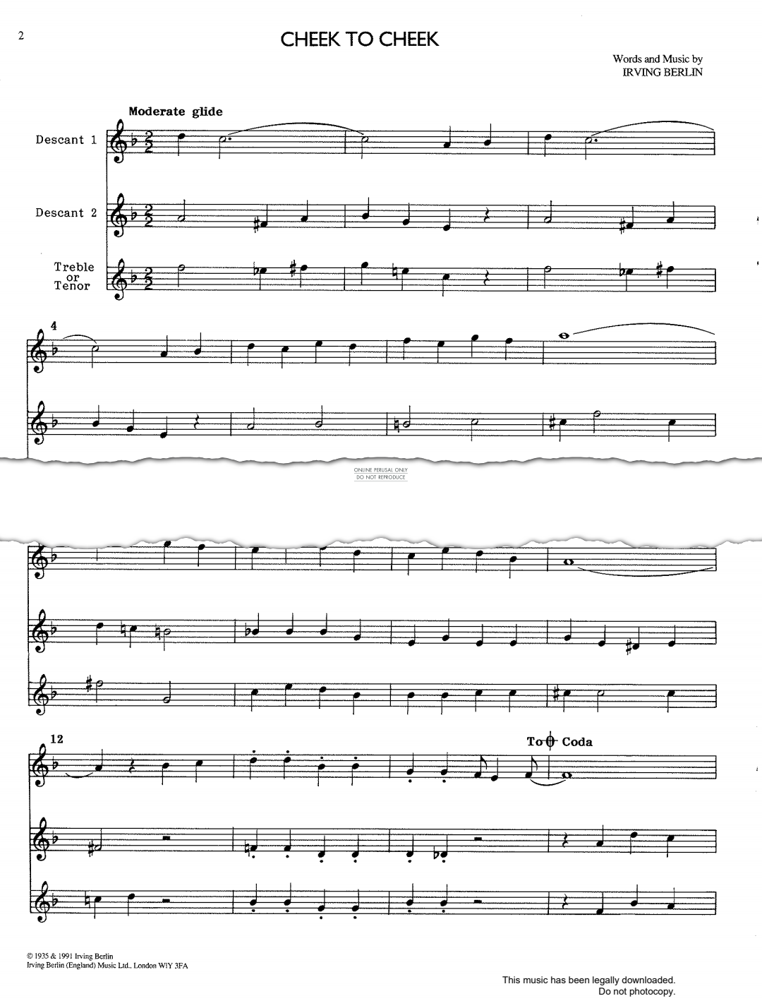 gallery: Cheek To Cheek, Irving Berlin