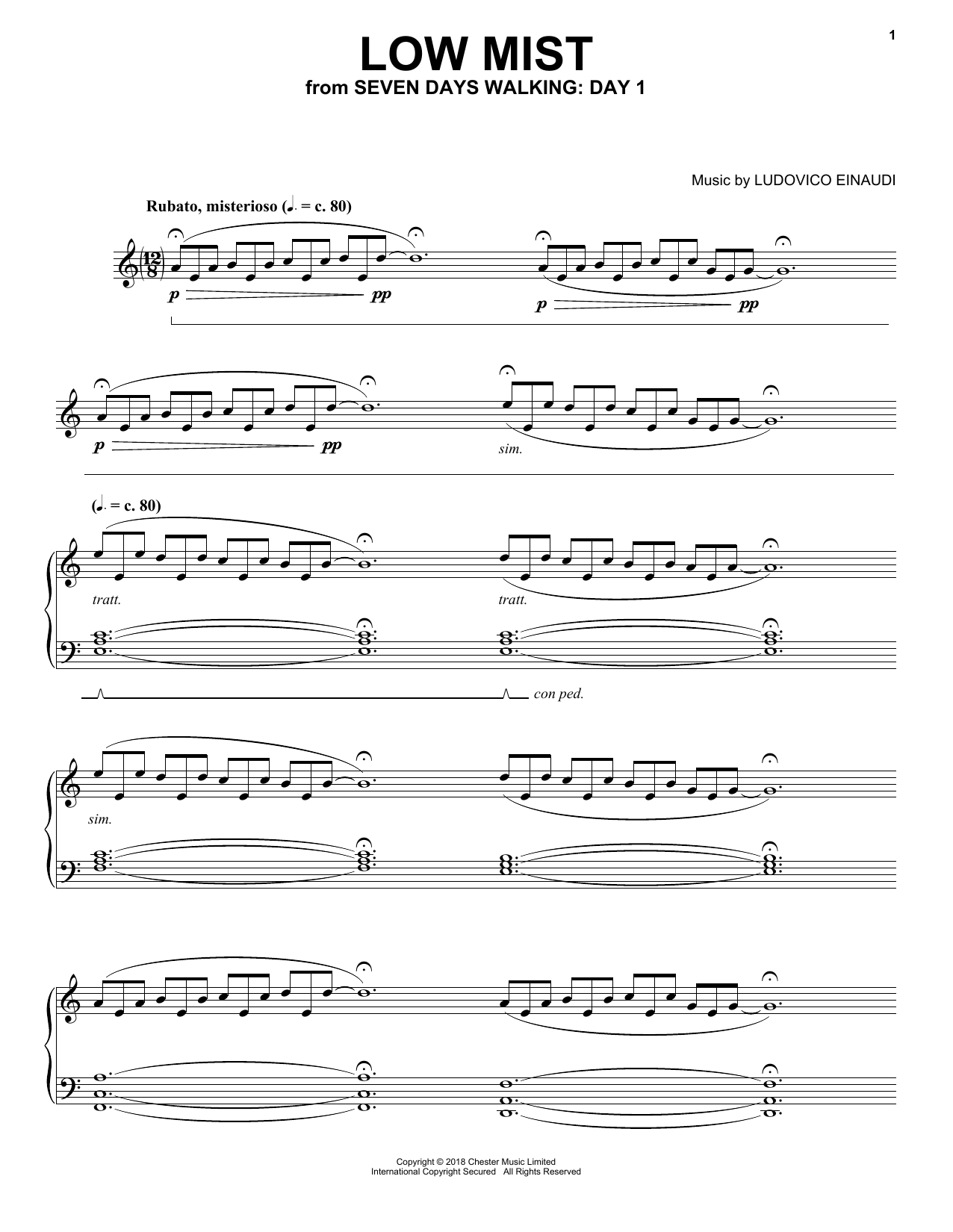 Produktbild zu: Low Mist (from Seven Days Walking: Day 1)