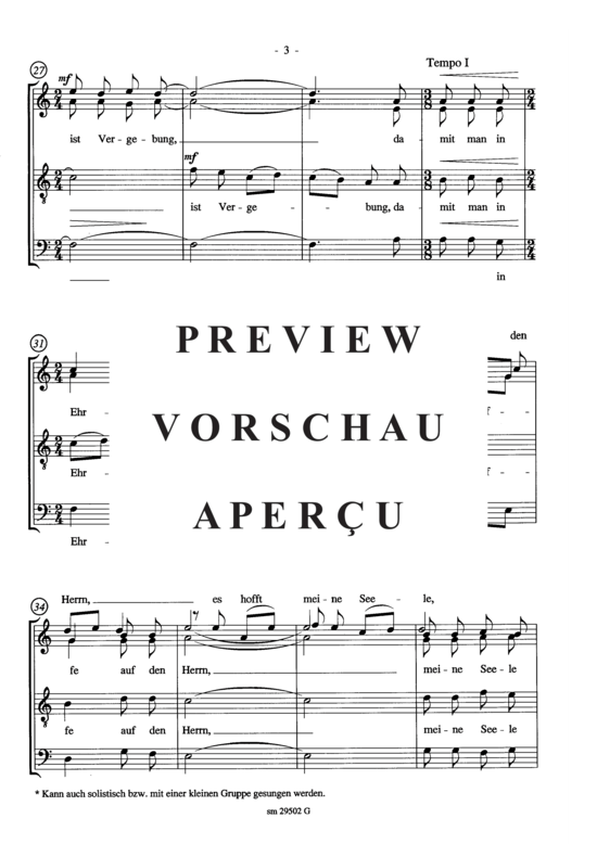 Product gallery: Page 5 of 9 Aus der Tiefe rufe ich , , (mixed choir)