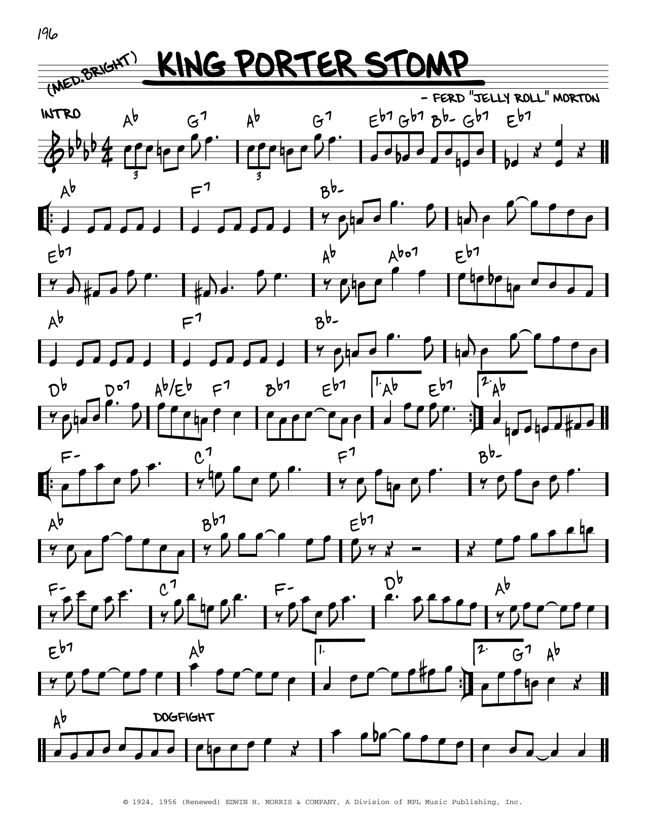 Produktbild zu: King Porter Stomp (arr. Robert Rawlins)