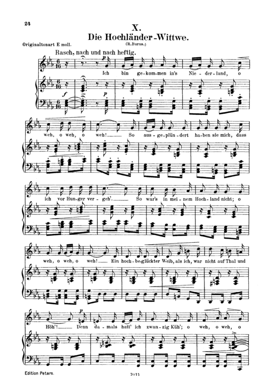 Product picture to: Die Hochländer Wittwe, Op.25 No.10Robert Schumann