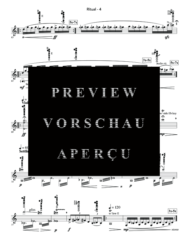 Product gallery: Page 9 of 10 Ritual, , (Klarinette Solo)