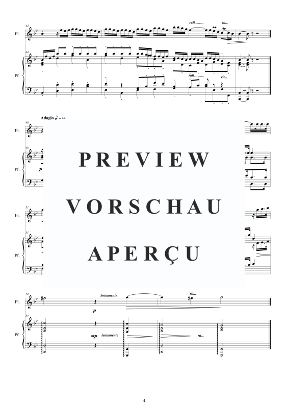 Produktgalerie: Seite 5 von 11 Flute Concerto No.1 in B-Dur Op.5, , Querflöte Solo und Klavier/Cembalo