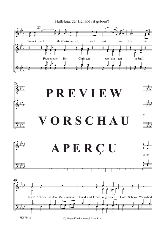Produktgalerie: Seite 3 von 4 Halleluja, der Heiland ist geborn!, , Gemischter Chor