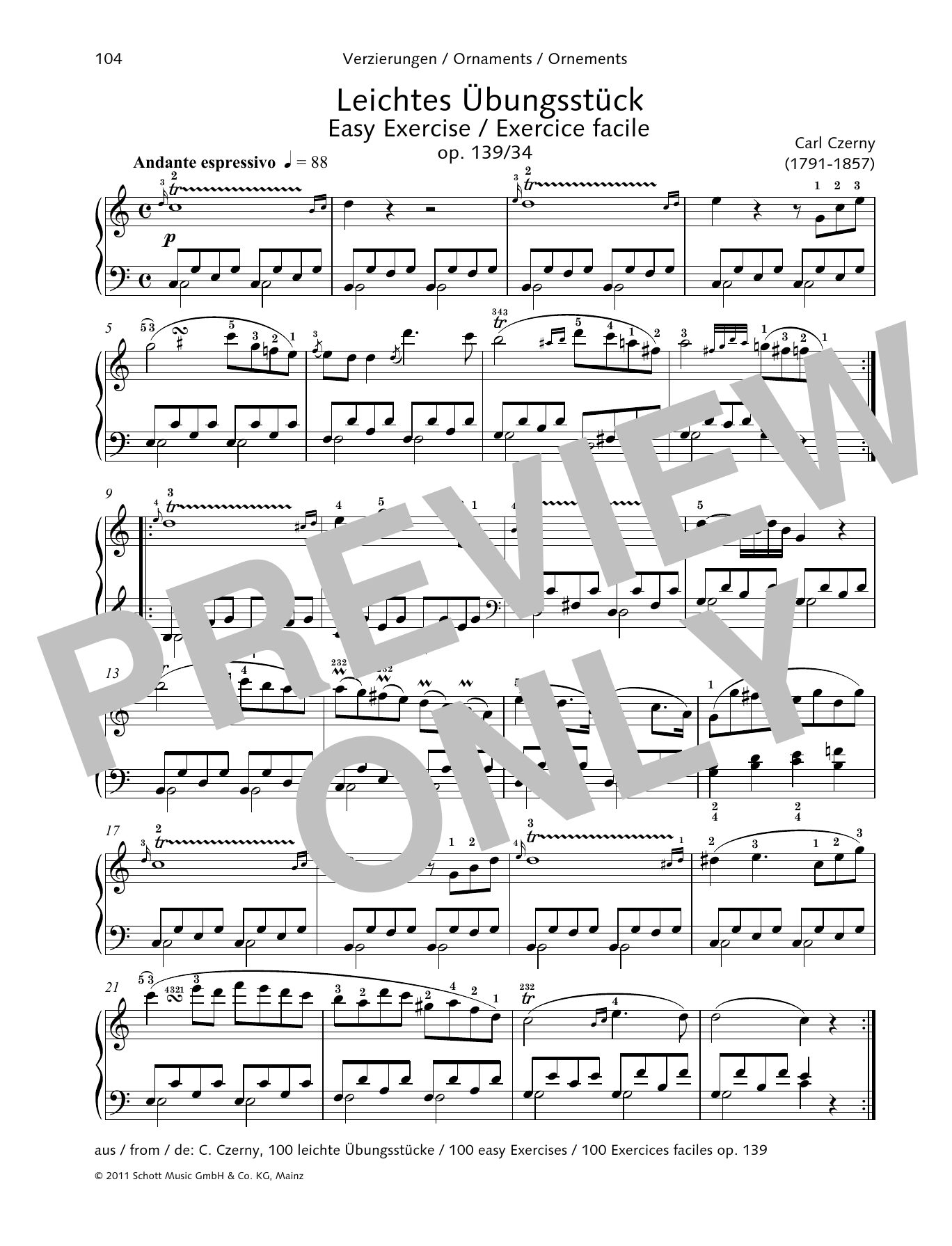 Product gallery: Page 1 of 1 Easy Exercise, Carl Czerny