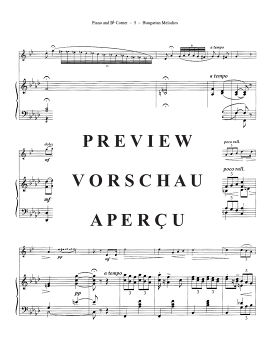 gallery: Hungarian Melodies , , (Euphonium/Kornett + Klavier)