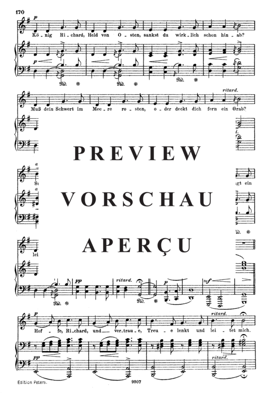 Product gallery: Page 3 of 6 Blondels Lied, Op.53 No.1, , High Voice and Piano