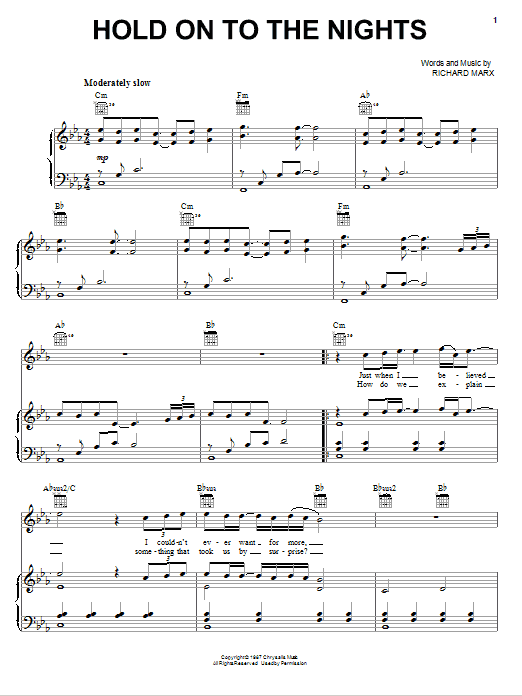 Produktbild zu: Hold On To The Nights