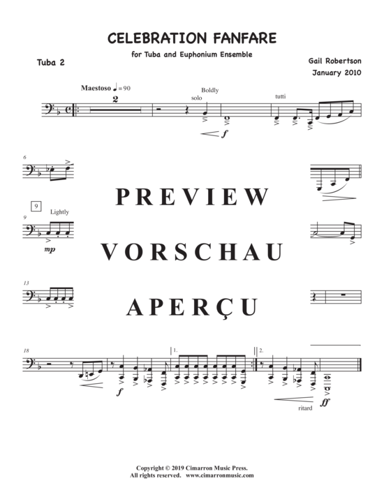 Product gallery: Page 11 of 11 Celebration Fanfare , , (Tuba Quartett EETT)