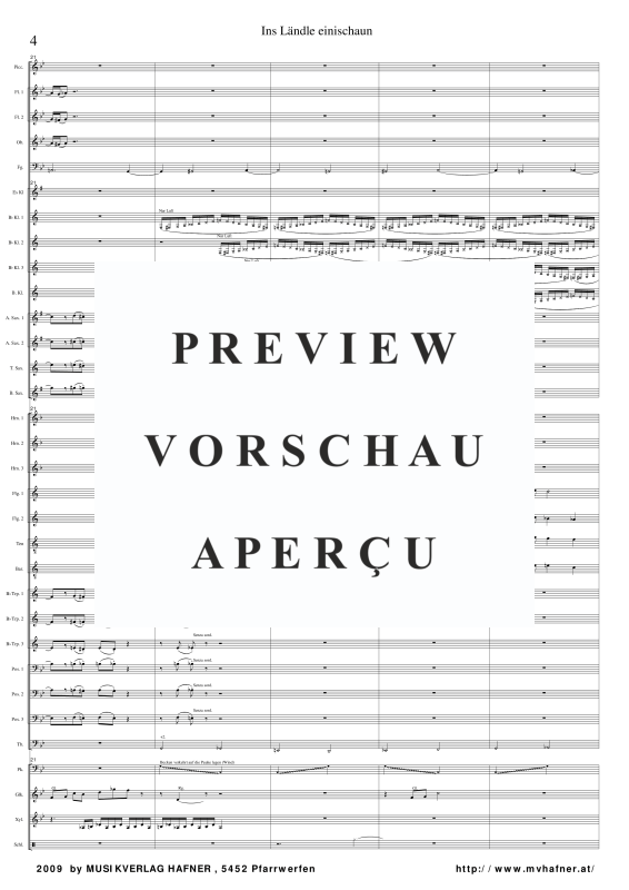 Product gallery: Page 9 of 11 Ins Ländle einischaun, , (large wind orchestra)