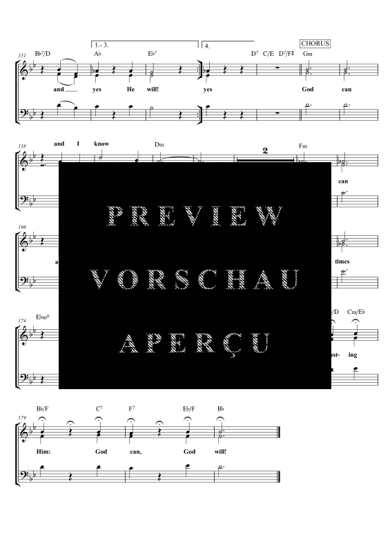 gallery: God Can, , Gemischter ChorSAM/Solo opt. und Klavier