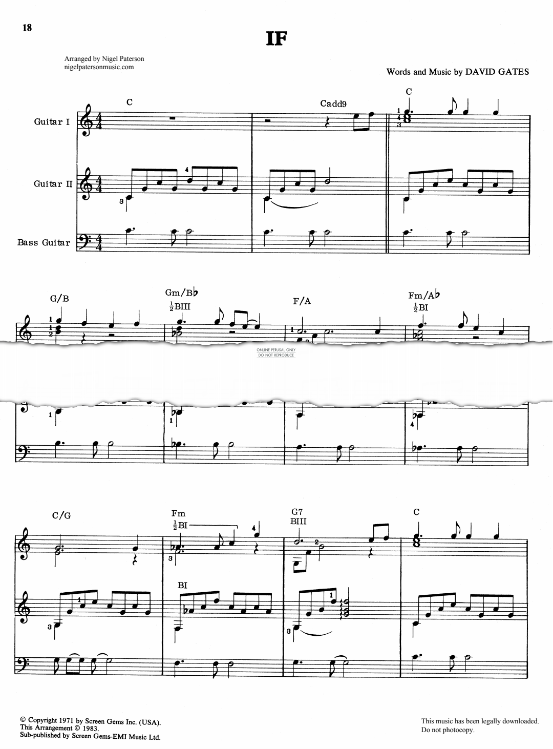 Produktgalerie: Seite 1 von 1 If, David Gates, E-Bass, Gitarre