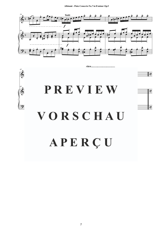 Product gallery: Page 8 of 11 Flute Concerto No.7 in D-Moll Op.5, , Flute and Piano/Harpsichord