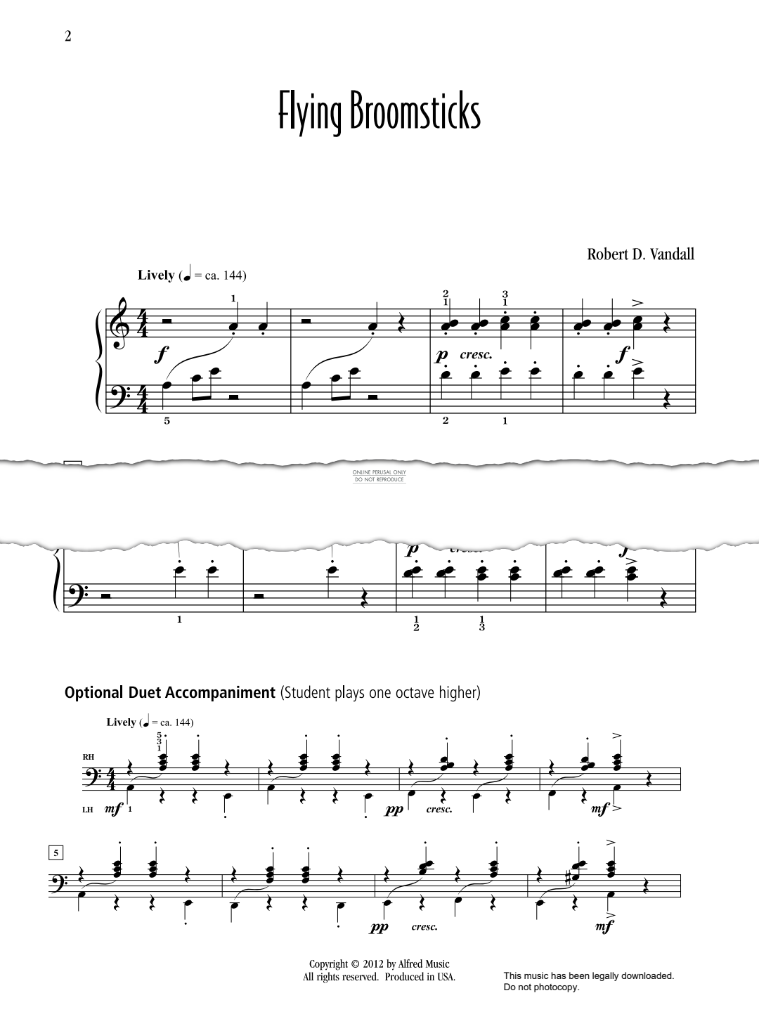 Produktgalerie: Seite 1 von 1 Flying Broomsticks, Robert Vandall, Klavier