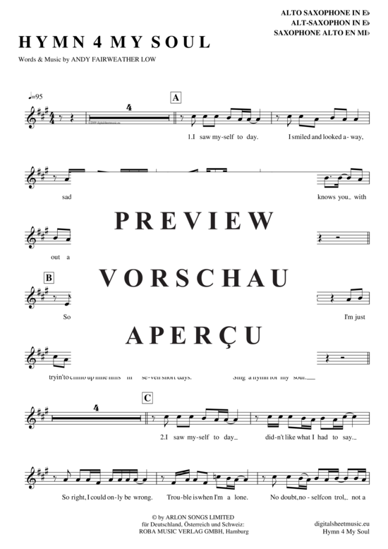 Product gallery: Page 2 of 4 Hymn 4 my soul , Cocker, Joe, Alto Saxophone