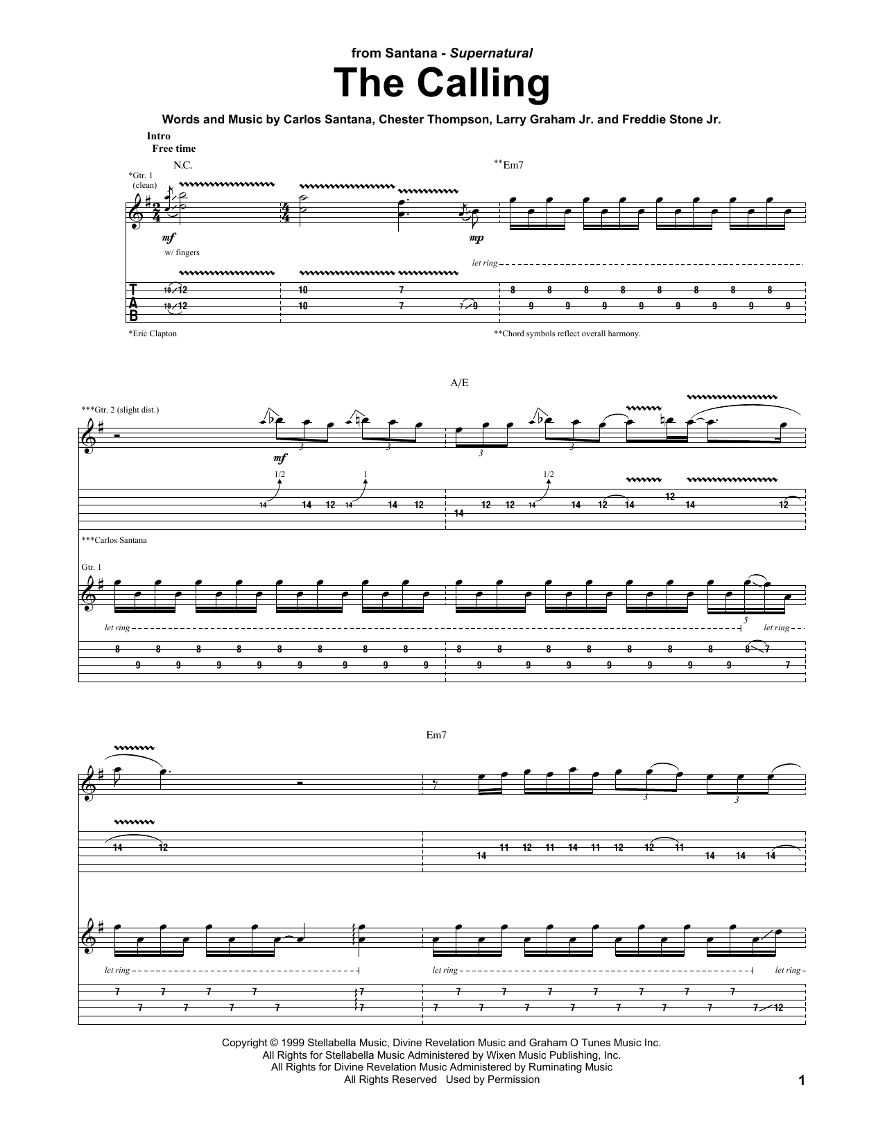 Product gallery: Page 1 of 1 The Calling, Santana featuring Eric Clapton