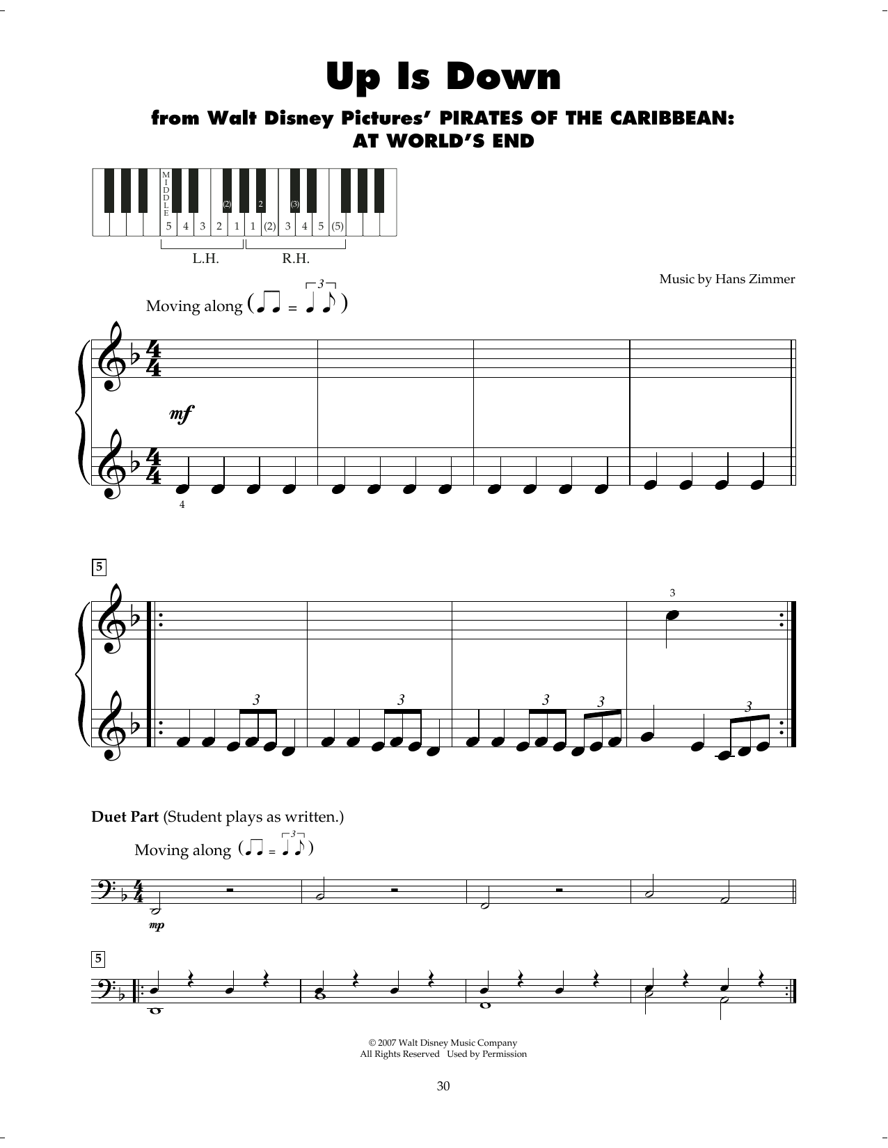 Produktbild zu: Up Is Down (from Pirates Of The Caribbean: At World's End)