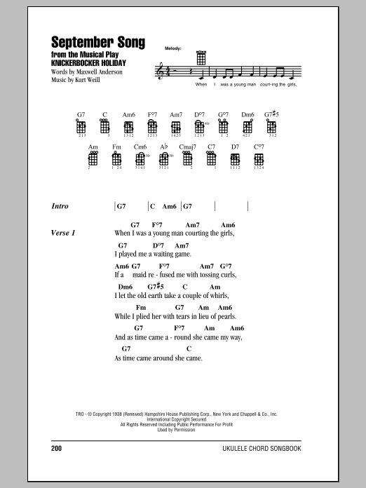 Product gallery: Page 1 of 1 September Song, Frank Sinatra