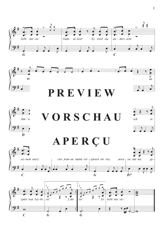 Produktgalerie: Seite 3 von 3 Er liebt nur sie , Amigos, Klavier und Gesang