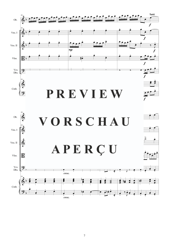 Produktgalerie: Seite 8 von 11 Oboen Konzert in F-Dur Nr. 1, , Oboe Solo, Streicherensemble und Cembalo BC