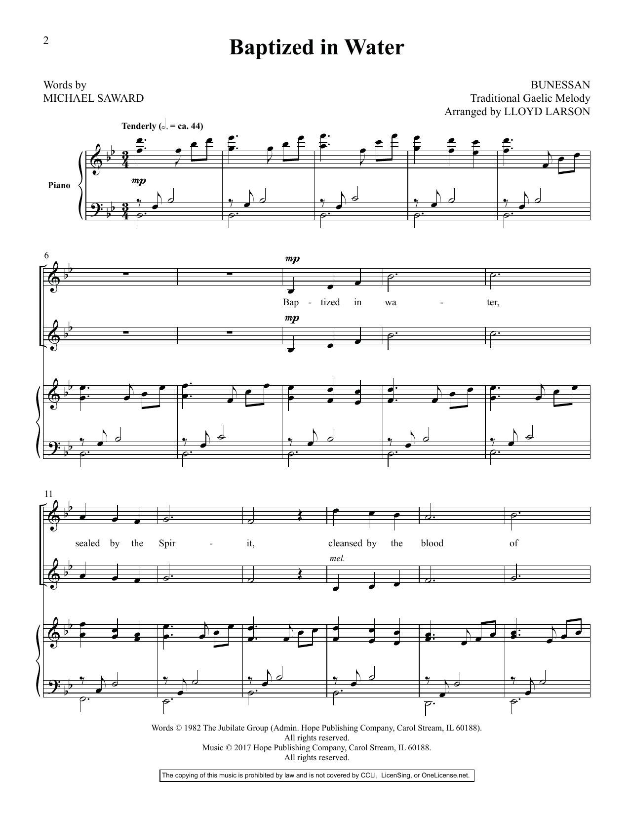 Product picture to: Today's Hymns & Songs For Two Voices, Vol. II