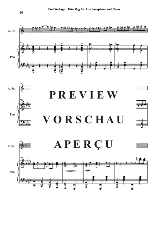 Product gallery: Page 11 of 21 Tibo Rag , , (alto saxophone + piano)