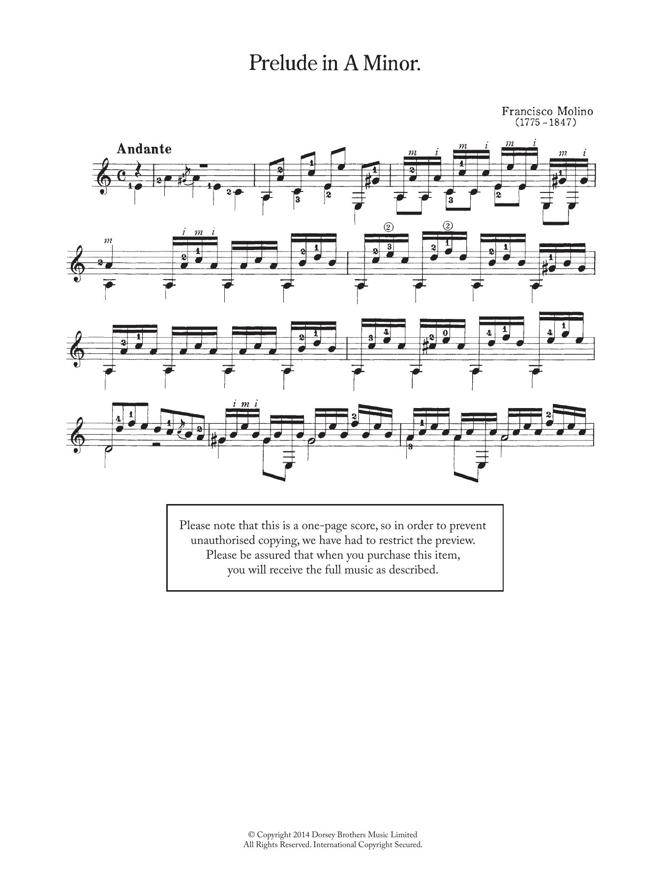 Product picture to: Prelude In A Minor