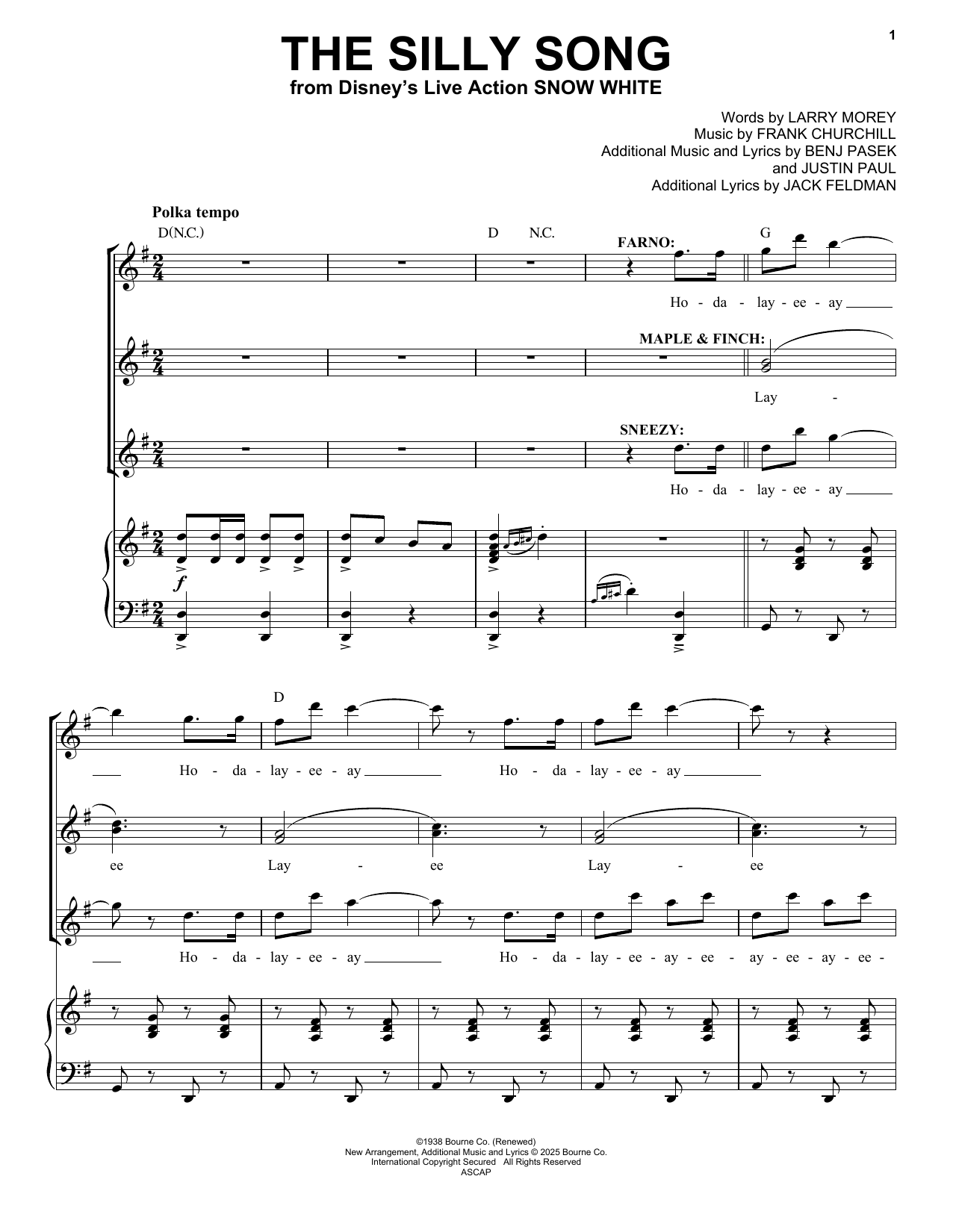 Product picture to: The Silly Song (from Snow White) (2025)