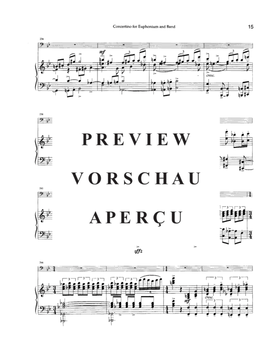 Product gallery: Page 20 of 21 Concertino , , (euphonium + piano)