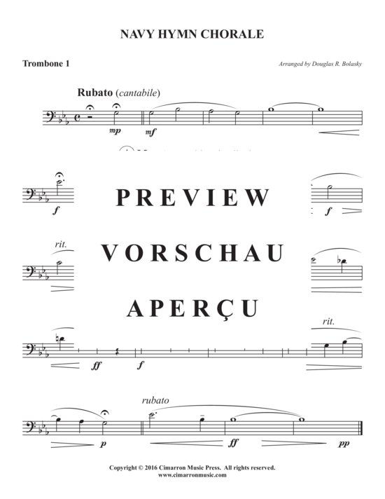 Produktgalerie: Seite 6 von 8 Navy Hymn Chorale , , (Blechbläserquartett)
