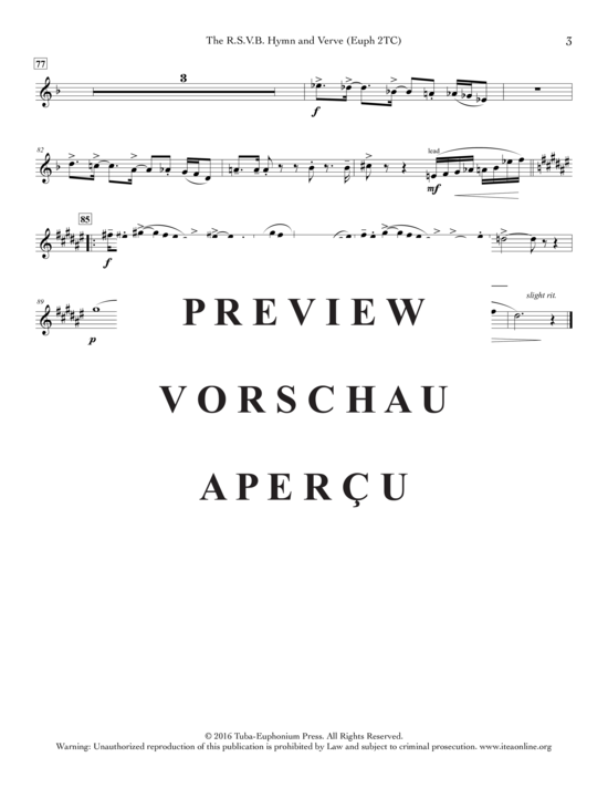 Product gallery: Page 19 of 21 The R.S.V.B Hymn and Verve , , (Tuba Quartett EETT)