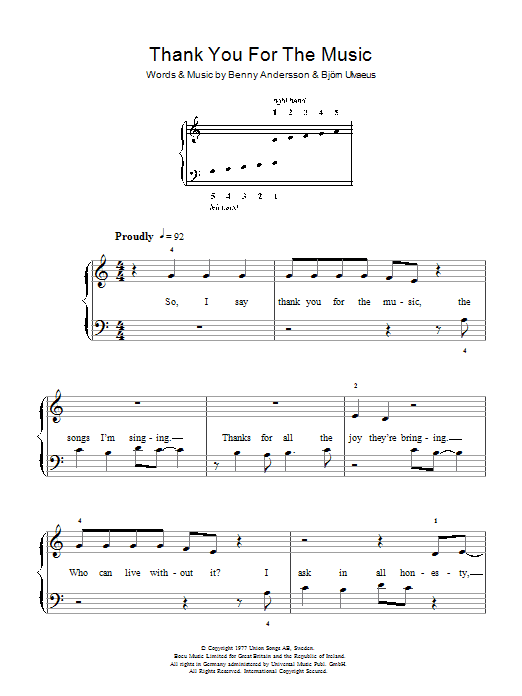 Product picture to:  Thank You For The Music - ABBA