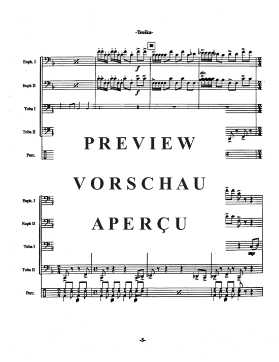 Product gallery: Page 9 of 21 Troika , , (Tuba Quartett EETT + opt. Percussion)