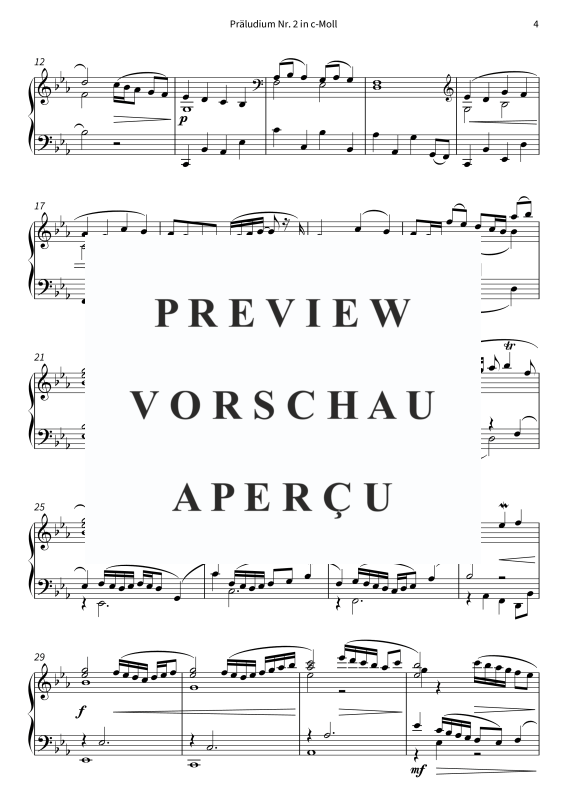 Produktgalerie: Seite 6 von 8 Präludium Nr. 2 in c-Moll, , Klavier Solo