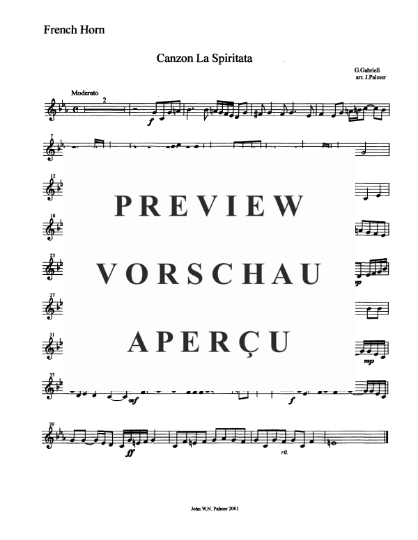 Produktgalerie: Seite 9 von 11 Canzon La Spiritata, , Blechbläser Quintett