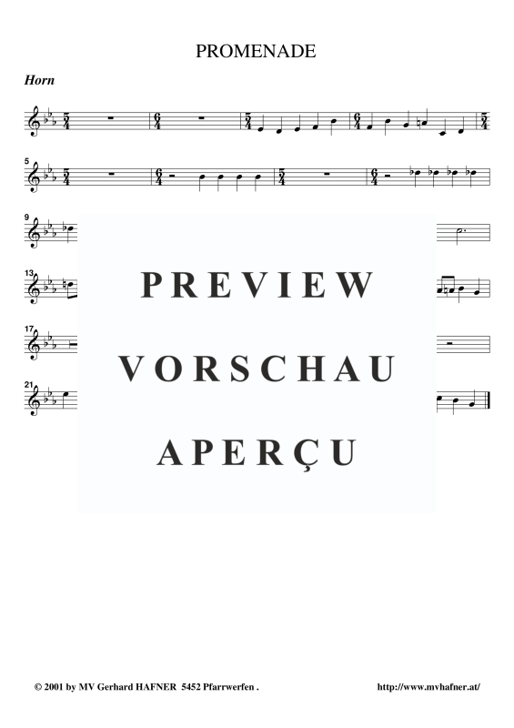 Produktgalerie: Seite 6 von 11 Promenade aus ´Bilder einer Ausstellung´, , (Blechbläser Quintett)