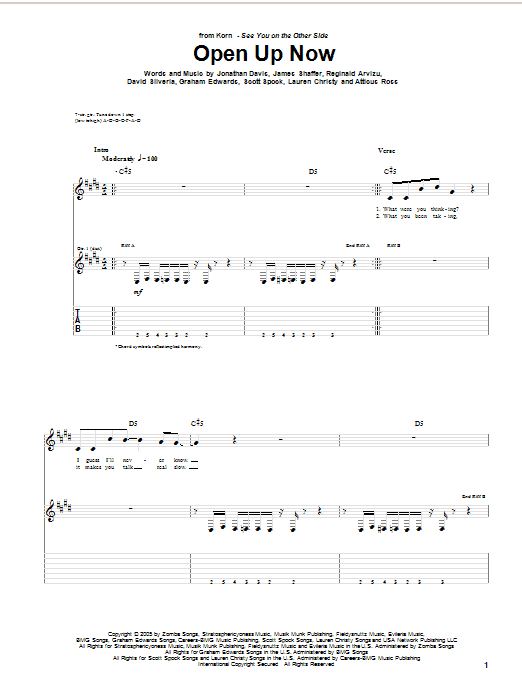 Produktgalerie: Seite 1 von 1 Open Up Now, Korn, Gitarre
