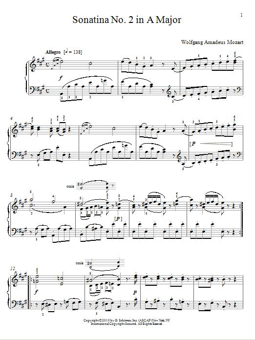 Produktbild zu: Sonatina No. 2 In A Major