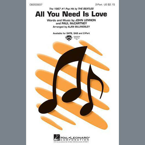 cover: All You Need Is Love (arr. Alan Billingsley), The Beatles, Chor