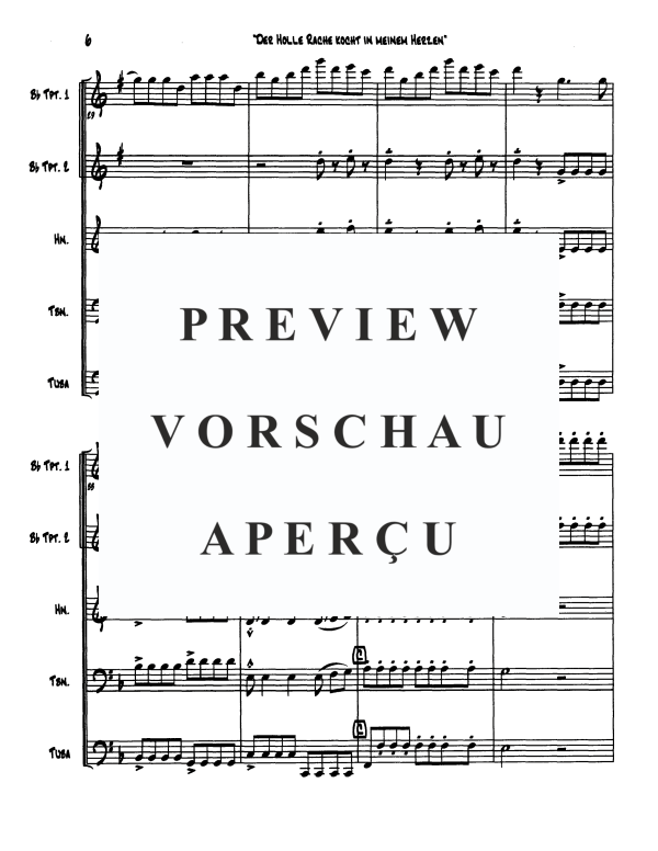 Product gallery: Page 8 of 11 Queen of the Night's Aria, , Brass Quintet