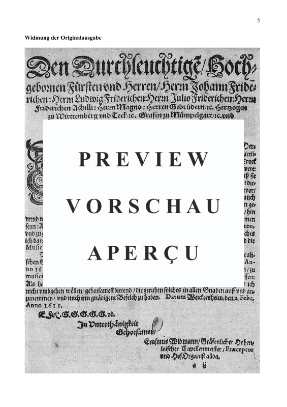 Product gallery: Page 6 of 11 Musikalische Kurzweil (1611), , (mixed choir 4-5 voices)