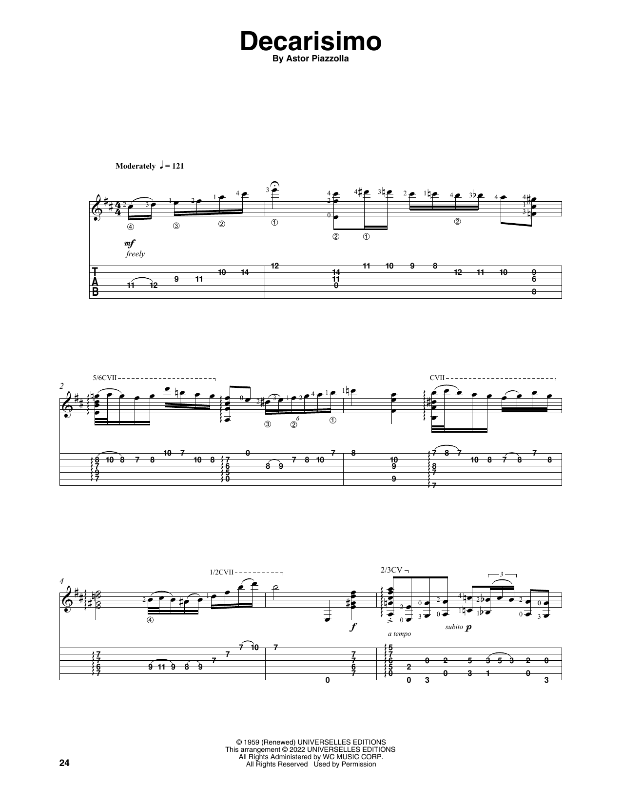 Produktbild zu: Decarisimo (arr. Celil Refik Kaya)