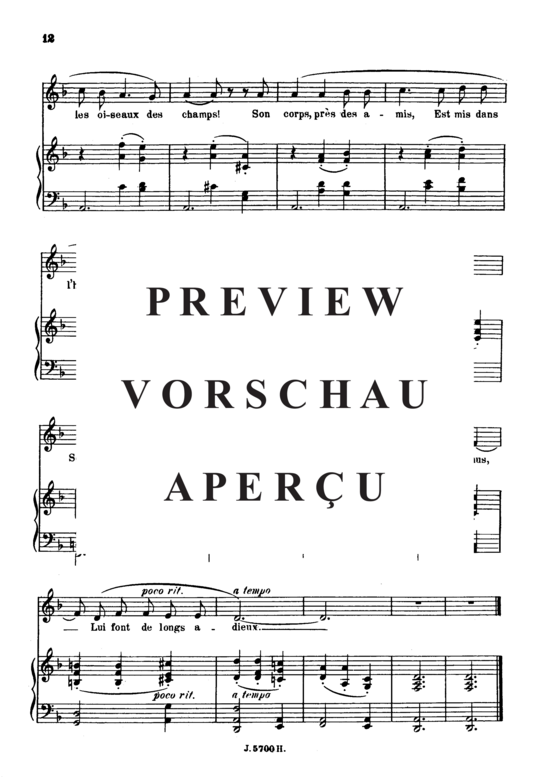Product gallery: Page 6 of 6 Au cimetière Op.51 No.2, , High Voice and Piano