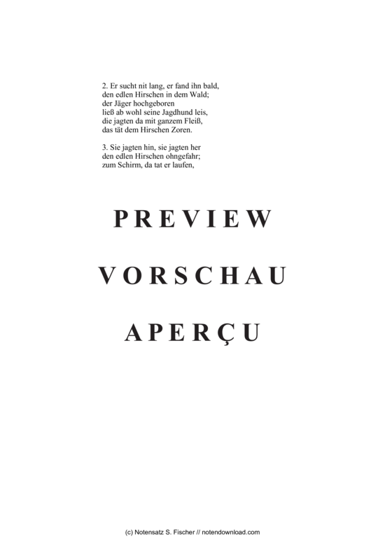 Product gallery: Page 5 of 5 Ein edler Jäger wohlgemut , , (mixed choir)