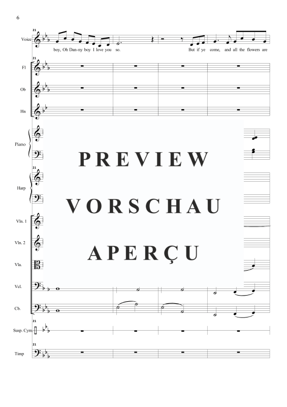 Product gallery: Page 9 of 11 Danny Boy, , Solo Vocal and Orchestra
