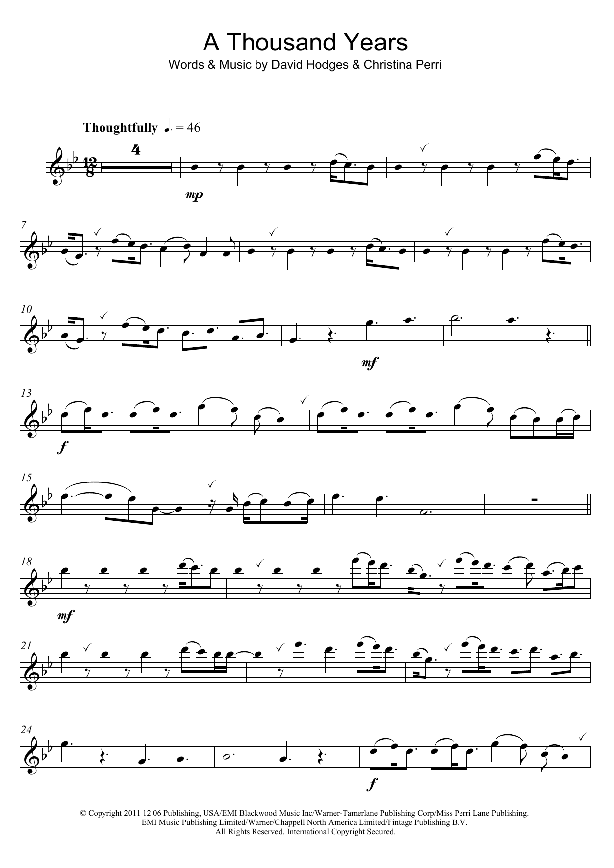 Product gallery: Page 1 of 1 A Thousand Years, Christina Perri