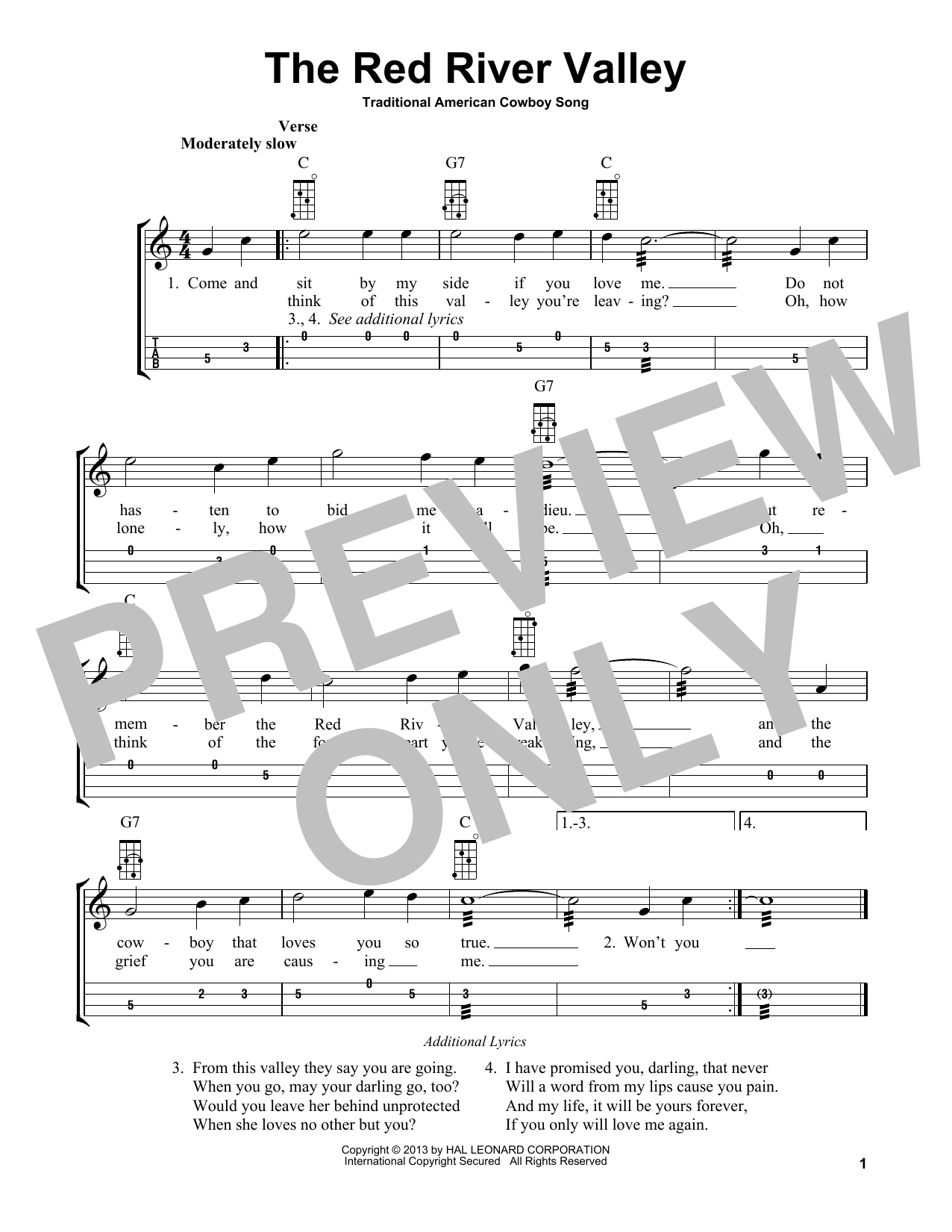 Product picture to: The Red River Valley (arr. Bobby Westfall)
